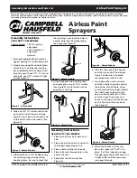 Предварительный просмотр 1 страницы Campbell Hausfeld LIGHT DUTY CART Airless Paint Sprayers Assembly Instructions And Parts List