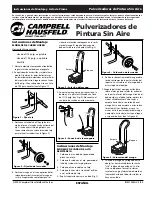 Предварительный просмотр 9 страницы Campbell Hausfeld LIGHT DUTY CART Airless Paint Sprayers Assembly Instructions And Parts List