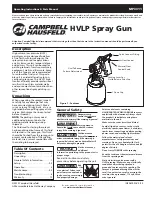 Preview for 1 page of Campbell Hausfeld MP3311 Operating Instructions And Parts List Manual