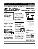 Предварительный просмотр 9 страницы Campbell Hausfeld NB004200 Operating Instructions Manual