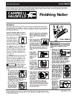 Предварительный просмотр 1 страницы Campbell Hausfeld NB0050 Operating Instructions Manual