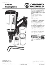Campbell Hausfeld NF349099 Cleaning Instructions Manual предпросмотр