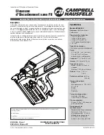 Preview for 19 page of Campbell Hausfeld NF349099 Operating Manual