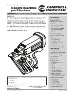 Preview for 39 page of Campbell Hausfeld NF349099 Operating Manual