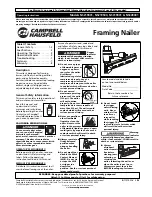 Preview for 1 page of Campbell Hausfeld NS219001 Operating Instructions Manual