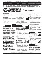 Предварительный просмотр 5 страницы Campbell Hausfeld PL1551 Operating Instructions Manual