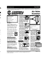 Preview for 1 page of Campbell Hausfeld PN0090 Operating Instructions