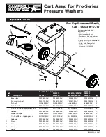 Preview for 1 page of Campbell Hausfeld Pressure Washer Replacement Parts List