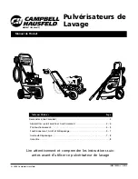 Предварительный просмотр 9 страницы Campbell Hausfeld pressure Washers Product Manual
