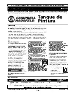 Preview for 17 page of Campbell Hausfeld PT281303 Manual