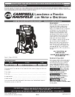 Предварительный просмотр 29 страницы Campbell Hausfeld PW150100 Operating Instructions And Parts Manual