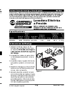 Предварительный просмотр 9 страницы Campbell Hausfeld PW1580 Assembly Instructions And Parts List