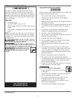 Preview for 2 page of Campbell Hausfeld PW1605 Operating Instructions And Parts Manual