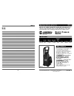 Preview for 1 page of Campbell Hausfeld PW1750 Operating And Parts Manual