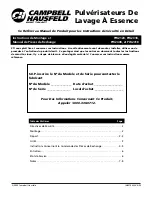 Preview for 9 page of Campbell Hausfeld PW2120 Assembly & Parts Manual