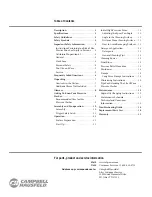 Preview for 2 page of Campbell Hausfeld PW2575 Operating Instructions And Parts Manual