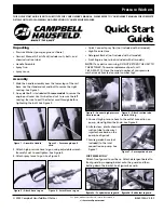 Campbell Hausfeld PW4035 Quick Start Manual предпросмотр