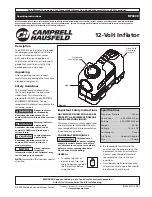 Предварительный просмотр 1 страницы Campbell Hausfeld RP3200 Operating Instructions Manual