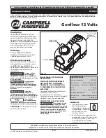 Preview for 5 page of Campbell Hausfeld RP3200 Operating Instructions Manual