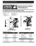 Предварительный просмотр 1 страницы Campbell Hausfeld S100 Operating And Parts Manual