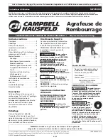 Предварительный просмотр 9 страницы Campbell Hausfeld SB101000 Operating Instructions Manual