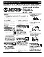 Предварительный просмотр 9 страницы Campbell Hausfeld TF0628 Operating Instructions And Parts Manual