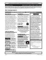 Preview for 1 page of Campbell Hausfeld TF2111 Operating Instructions Manual
