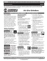 Preview for 1 page of Campbell Hausfeld tl052089 Operating Instructions Manual
