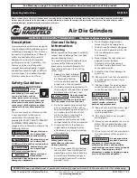 Preview for 1 page of Campbell Hausfeld TL054189 Operating Instructions Manual