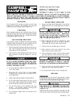 Preview for 1 page of Campbell Hausfeld TL1002 Operating Instructions