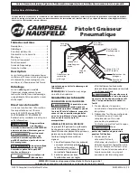 Preview for 5 page of Campbell Hausfeld TL103700AV Operating Instructions Manual