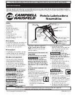 Предварительный просмотр 9 страницы Campbell Hausfeld TL103700AV Operating Instructions Manual