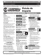 Предварительный просмотр 7 страницы Campbell Hausfeld TL140289 Operating Instructions Manual