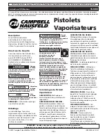 Предварительный просмотр 7 страницы Campbell Hausfeld TL2402 Operating Instructions Manual