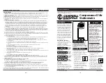 Предварительный просмотр 16 страницы Campbell Hausfeld VS260000KB Operating Instructions Manual