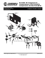 Preview for 1 page of Campbell Hausfeld VT640300 Replacement Parts List