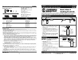 Preview for 2 page of Campbell Hausfeld Water Wizard PW7005 Operating Instructions And Parts Manual