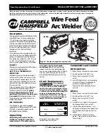 Preview for 1 page of Campbell Hausfeld WF1800 Operating Instructions & Parts Manual