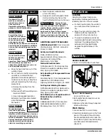 Предварительный просмотр 3 страницы Campbell Hausfeld WF2010 Operating Instructions & Parts Manual