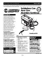 Preview for 13 page of Campbell Hausfeld WF2034 Operating Instructions & Parts Manual