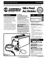 Preview for 1 page of Campbell Hausfeld WG2020 Operating Instructions And Parts Manual