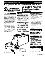 Preview for 25 page of Campbell Hausfeld WG2020 Operating Instructions And Parts Manual