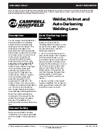 Preview for 1 page of Campbell Hausfeld WG204498AJ Instruction Sheet