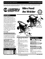 Preview for 1 page of Campbell Hausfeld WG3060 Operating Instructions & Parts Manual