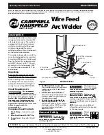 Preview for 1 page of Campbell Hausfeld WG4000 Operating Instructions And Parts Manual
