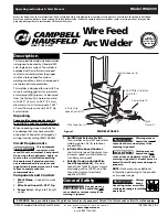 Campbell Hausfeld WG4000 Operating Instructions And Parts Manual предпросмотр