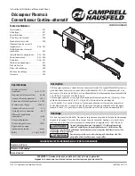 Preview for 17 page of Campbell Hausfeld WK250000AV Operating Instructions And Parts Manual