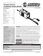 Предварительный просмотр 17 страницы Campbell Hausfeld WK250000AV Operating Instructions And Parts Manual