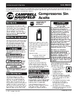 Preview for 17 page of Campbell Hausfeld WL6000 Series Operating Instructions Manual