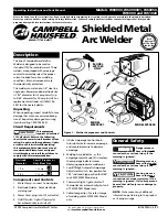 Предварительный просмотр 1 страницы Campbell Hausfeld WS0900 Operating Instructions And Parts Manual